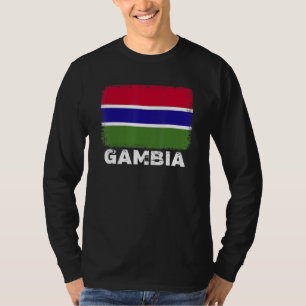 Gambia Flag   Support Gambian People Women Men   T-Shirt