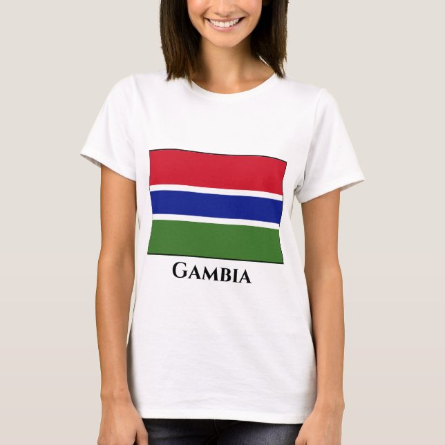 Gambia Flag T-Shirt (Front)
