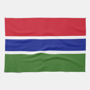 Gambia Flag Tea Towel