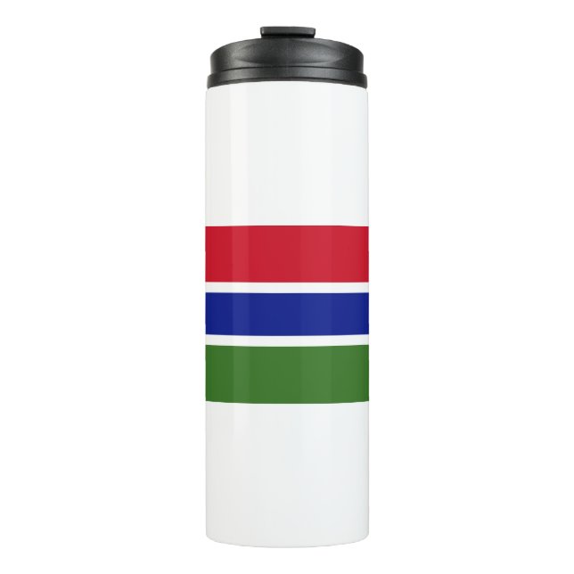 Gambia Flag Thermal Tumbler (Front)