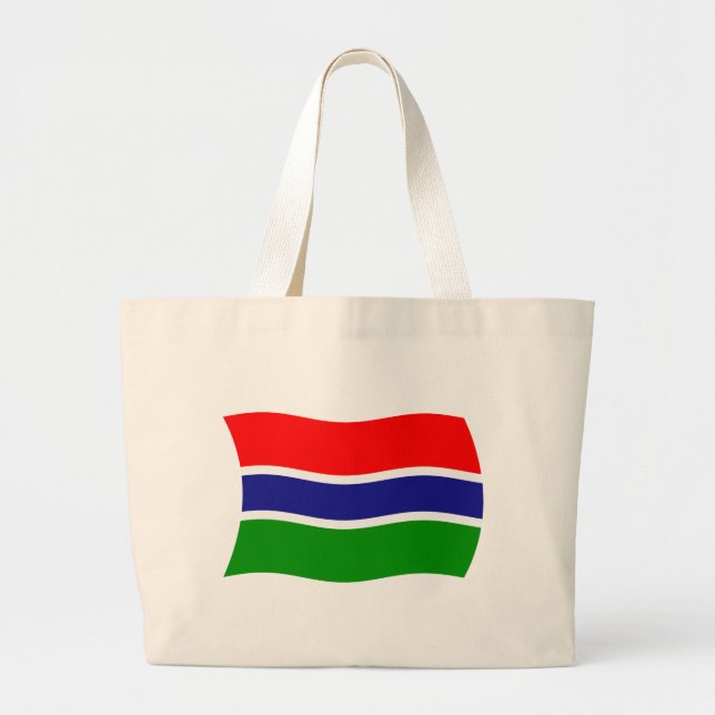 Gambia Flag Tote Bag (Front)