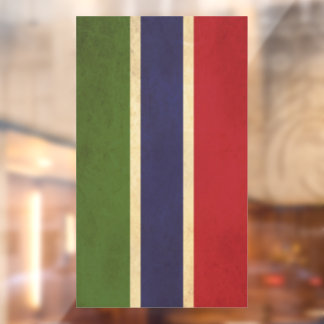 Gambia Flag Vintage Design