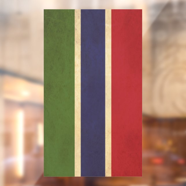 Gambia Flag Vintage Design (Sheet 2)