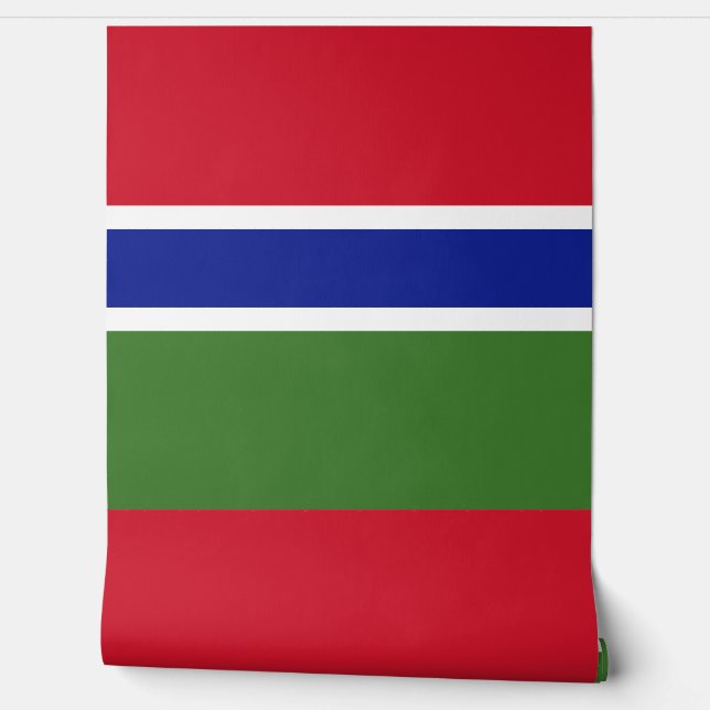 Gambia flag wallpaper (Unrolling)