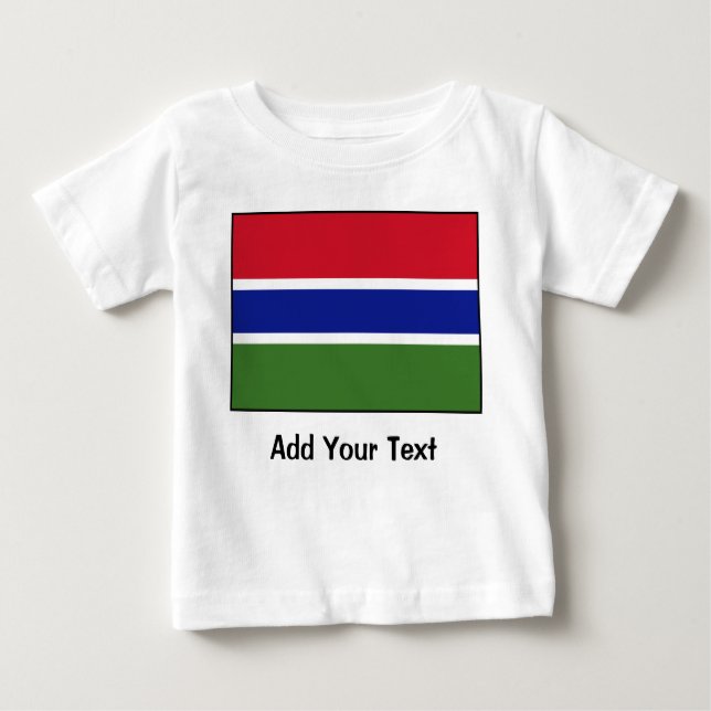 Gambia – Gambian Flag Baby T-Shirt (Front)