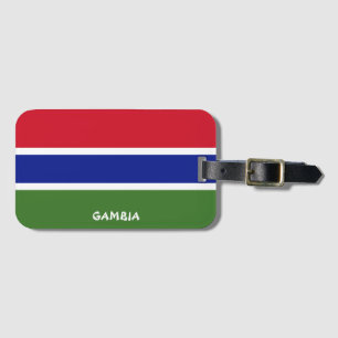 Gambia National Flag Patriotic Luggage Tag
