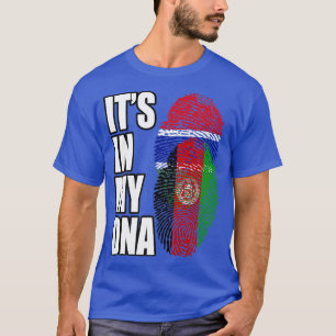 Gambian And Afghan Mi DNA Flag Heritage Premium T-Shirt