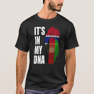 Gambian And Afghan Mix Dna Flag Heritage T-Shirt