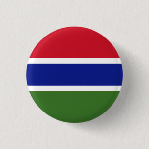 Gambian Flag, Flag of The Gambia 3 Cm Round Badge