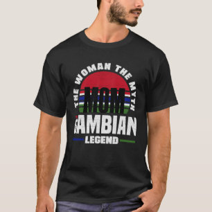 Gambian Gambia Gambian Flag Mothers Day T-Shirt