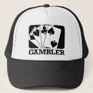 Gambler - Black Trucker Hat