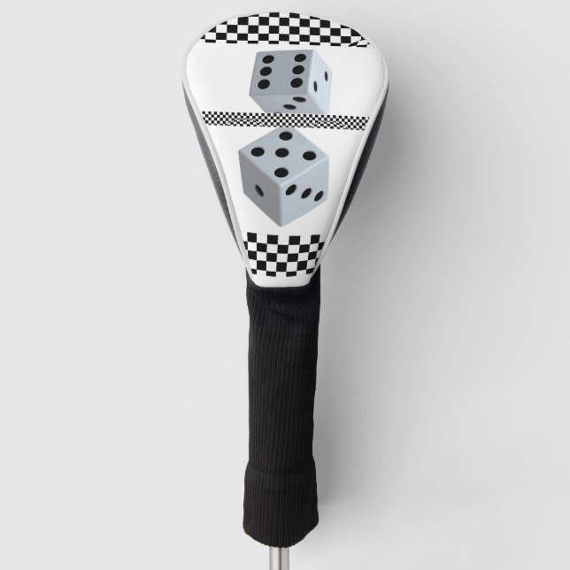 Gambler Dice Golf Head Cover (Front)