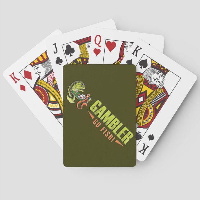 Gambler Lures Bicycle Playing Cards (Back)