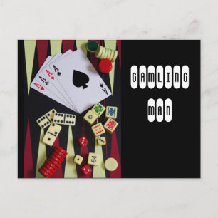 gambler postcard