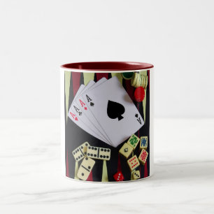 gambler Two-Tone coffee mug