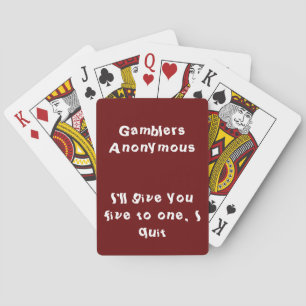 Gamblers Anonymous Playing Cards