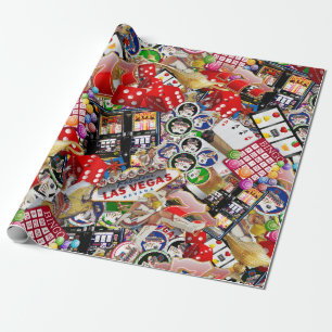 Gamblers Delight - Las Vegas Icons Wrapping Paper