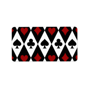 Gambling Blackjack Card Player Casino Las Vegas Label