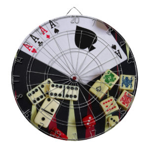 Gambling casino gaming pieces dartboard