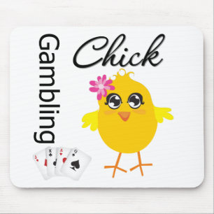Gambling Chick Mouse Pad