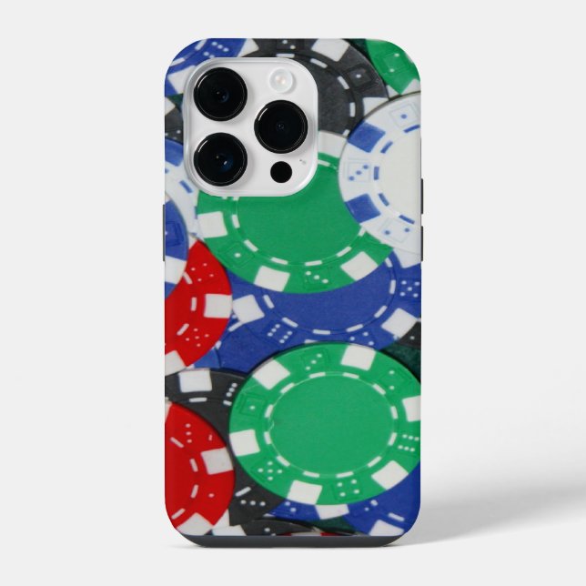 gambling chips iPhone case (Back)