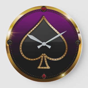 Gambling elegant large clock