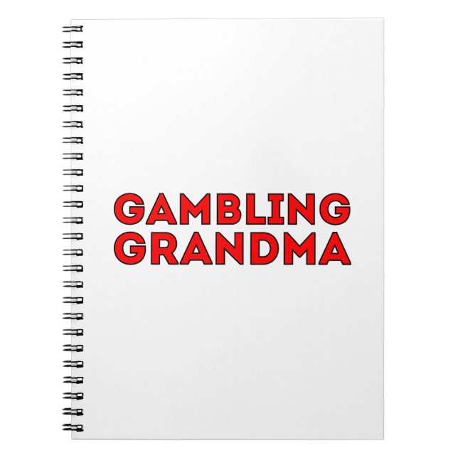 Gambling Grandma Notebook (Front)