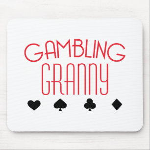 Gambling Granny Mouse Pad