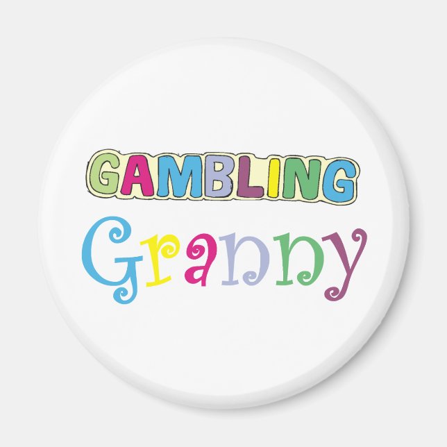 Gambling Granny T-shirts and Gifts. Magnet (Front)