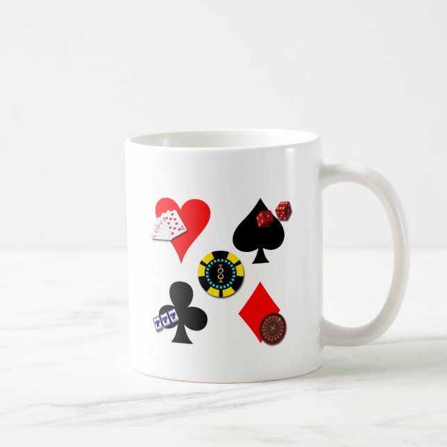 GAMBLING ICONS COFFEE MUG (Right)
