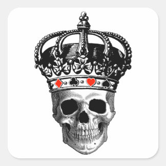 Gambling King Square Sticker