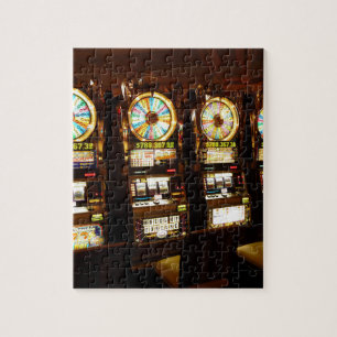 Gambling Machine One Armed Bandit Money Las Vegas Jigsaw Puzzle