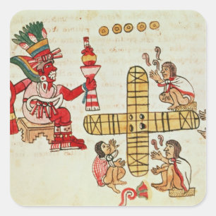 Gambling Patoli and the god Square Sticker