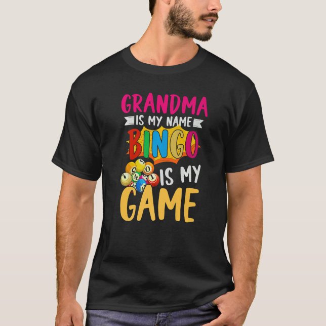 Gambling Retired Bingo Player Grandma Retirement B T-Shirt (Front)