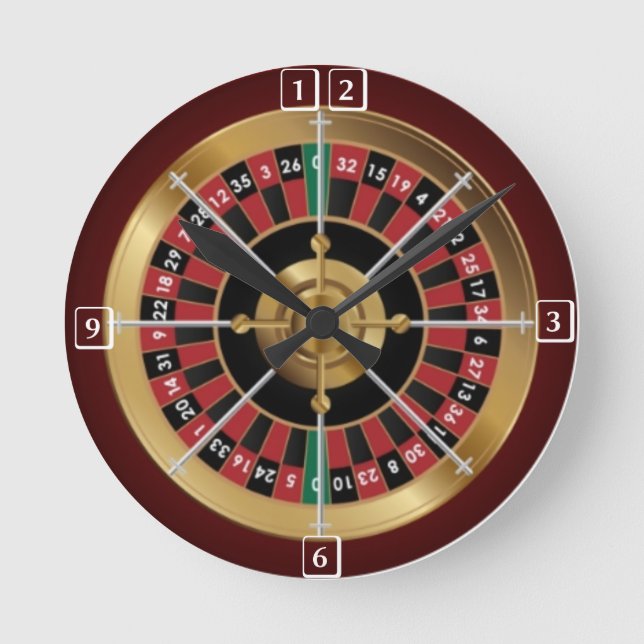 Gambling Round Clock (Front)