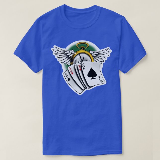 Gambling Time Flies  T-Shirt (Design Front)