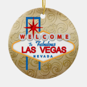 Gambling - Vegas Ceramic Ornament