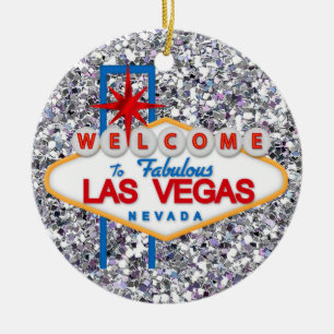 Gambling - Vegas Ceramic Tree Decoration