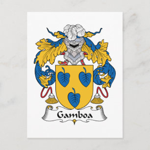 Gamboa Family Crest Postcard