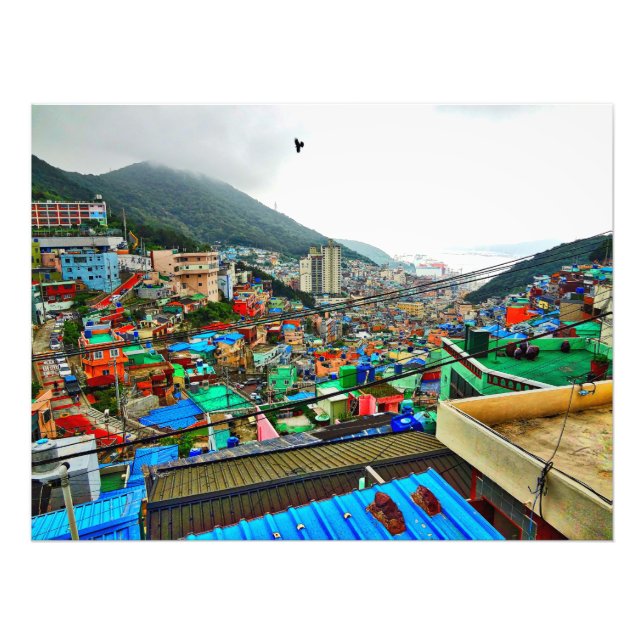 Gamcheon Cultural Village Korea Photo Print (Front)