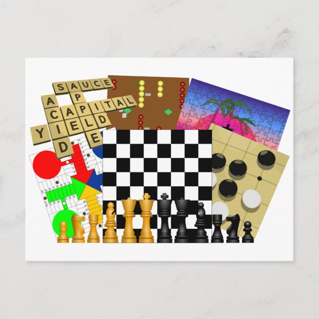 Game and Puzzle Week Postcard (Front)