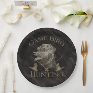 Game Bird hunting   Paper Plate