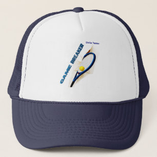 Game Breaker Tennismotiv  Dein Name auf der Mütze  Trucker Hat