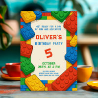 Game Building Blocks Birthday Party