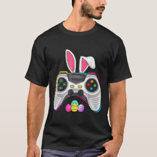 Game Bunny Eggs Costume Easter Day Boys Kids Gamin T-Shirt