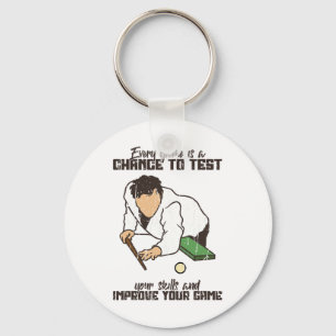 Game Chance To Test Skills And Improve Game - Bill Key Ring
