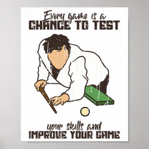 Game Chance To Test Skills And Improve Game - Bill Poster