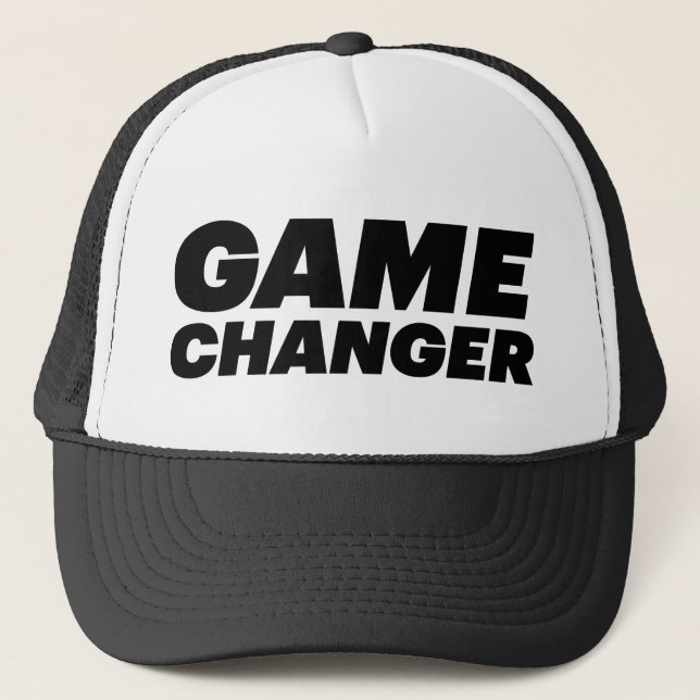 GAME CHANGER fun slogan hat (Front)