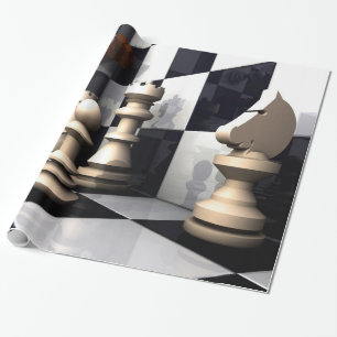 Game Chess Style Wrapping Paper