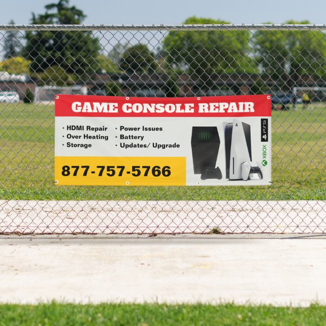 Game Console Repair Shop Banner (Insitu)